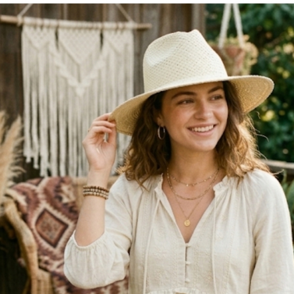NEW MADEWELL Woven Summer Straw Hat